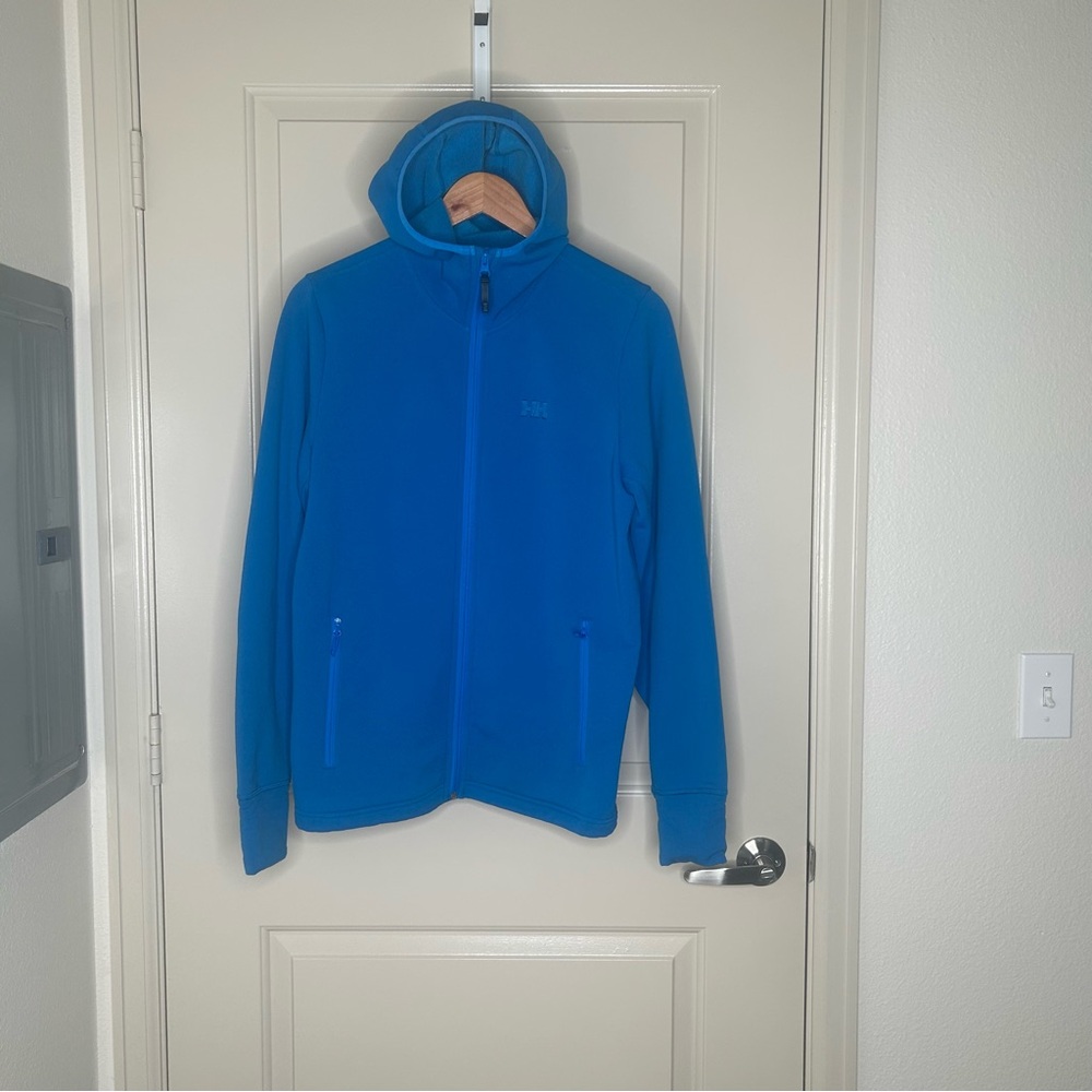 Helly Hansen Power Stretch Glacier Full Zip Hoodie Men’s Small Blue